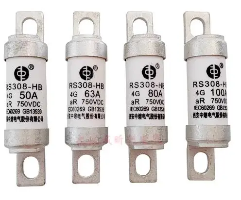 

2 шт./лот RS308-HB 4G 10A 16A 20A 25A 32A 40A 50A 63A 80A 100A 750Vdc предохранитель, новый, оригинальный, в наличии