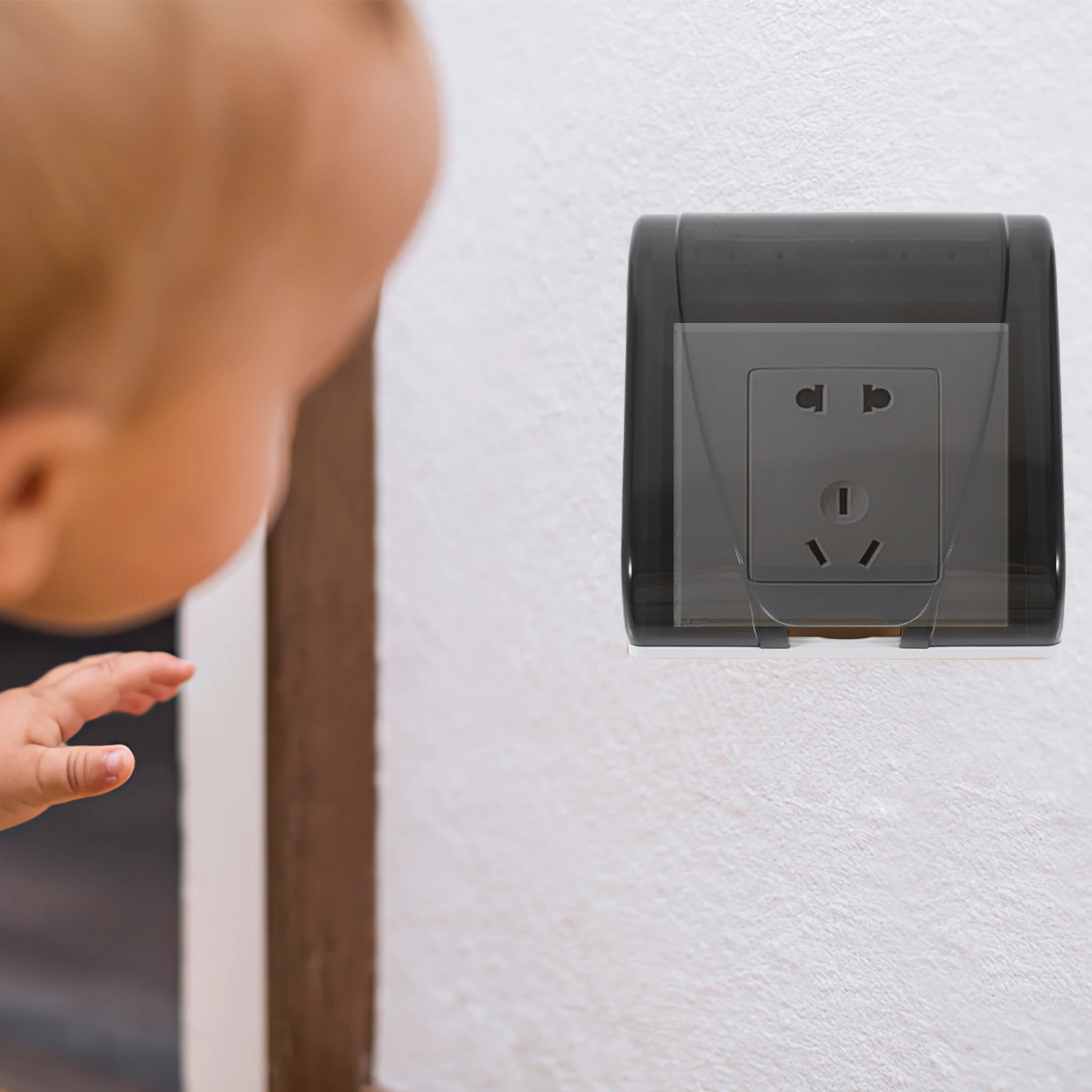 

Socket Cover Electrical Outlet Covers Waterproof Baby Proof Transparent Box Easy Install Living Room Bathroom Use Plug