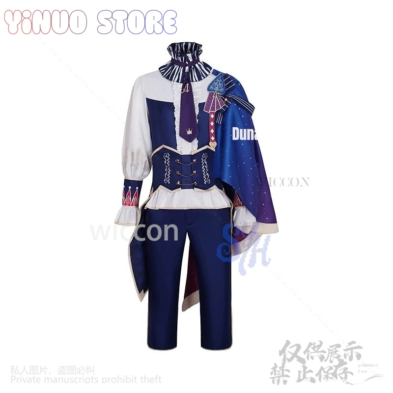 Jogo projeto sekai colorido palco cosplay país das maravilhas showtimes traje tenma tsukasa capa estilo príncipe uniforme ornamentado dia das bruxas