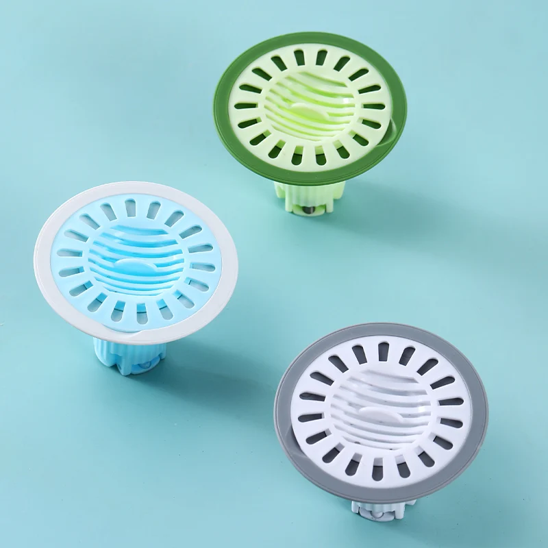 Hair Filter Sink Anti-blocking Strainer Bathtub Shower Floor Drain Stopper Kitchen Anti-odor Leaky Core Bathroom Accessories