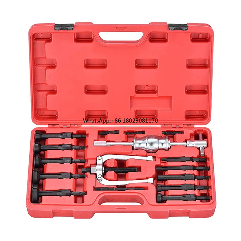 

16pcs Inner Bearing Puller Set Car Blind Hole Inner Bearing Puller Slide Hammer Internal Tool Kit