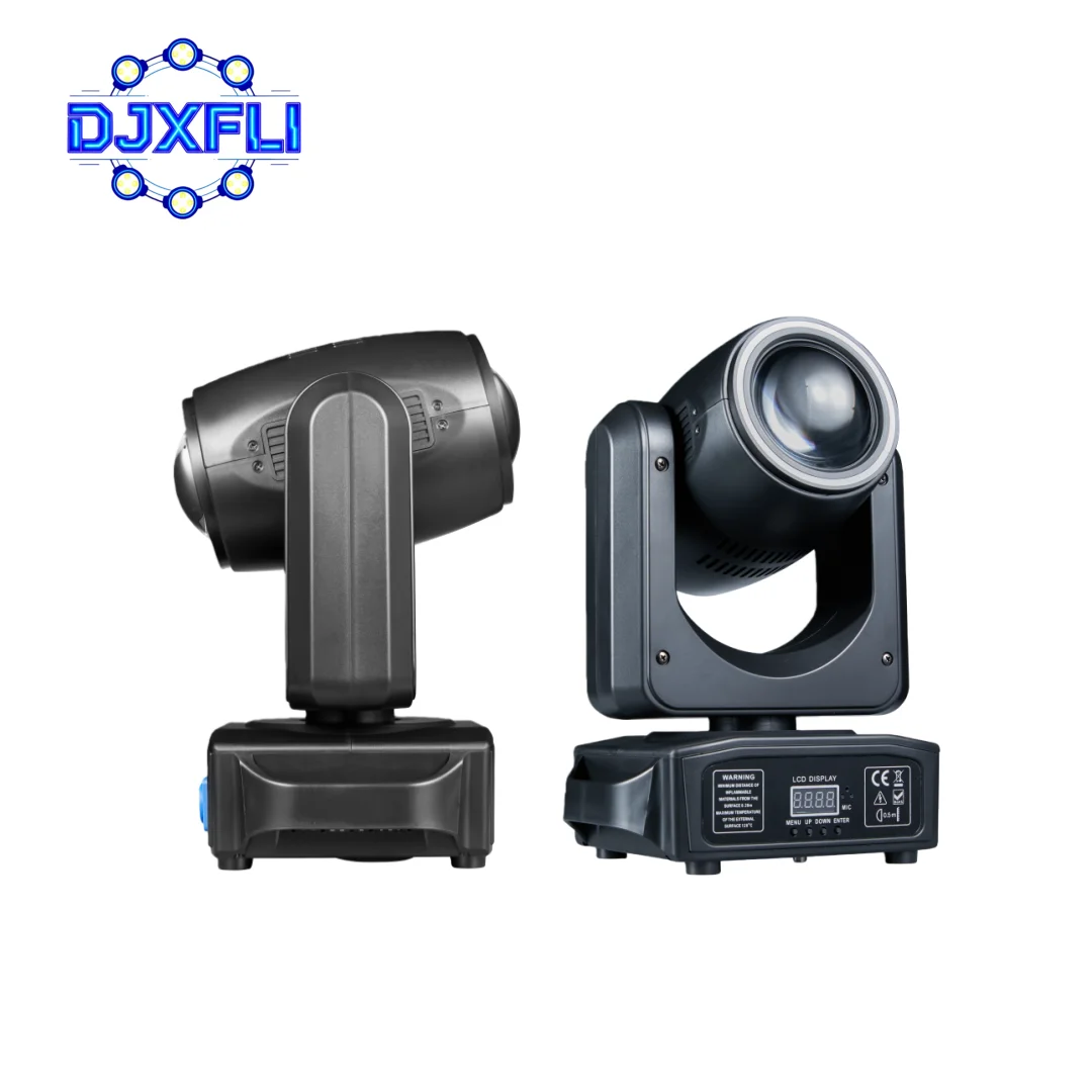 180W LED DJ Bar Stage Light Double Sides Beam & Halo Effect RGBW Moving Head 360°Infinite Rotation for Party Lighting
