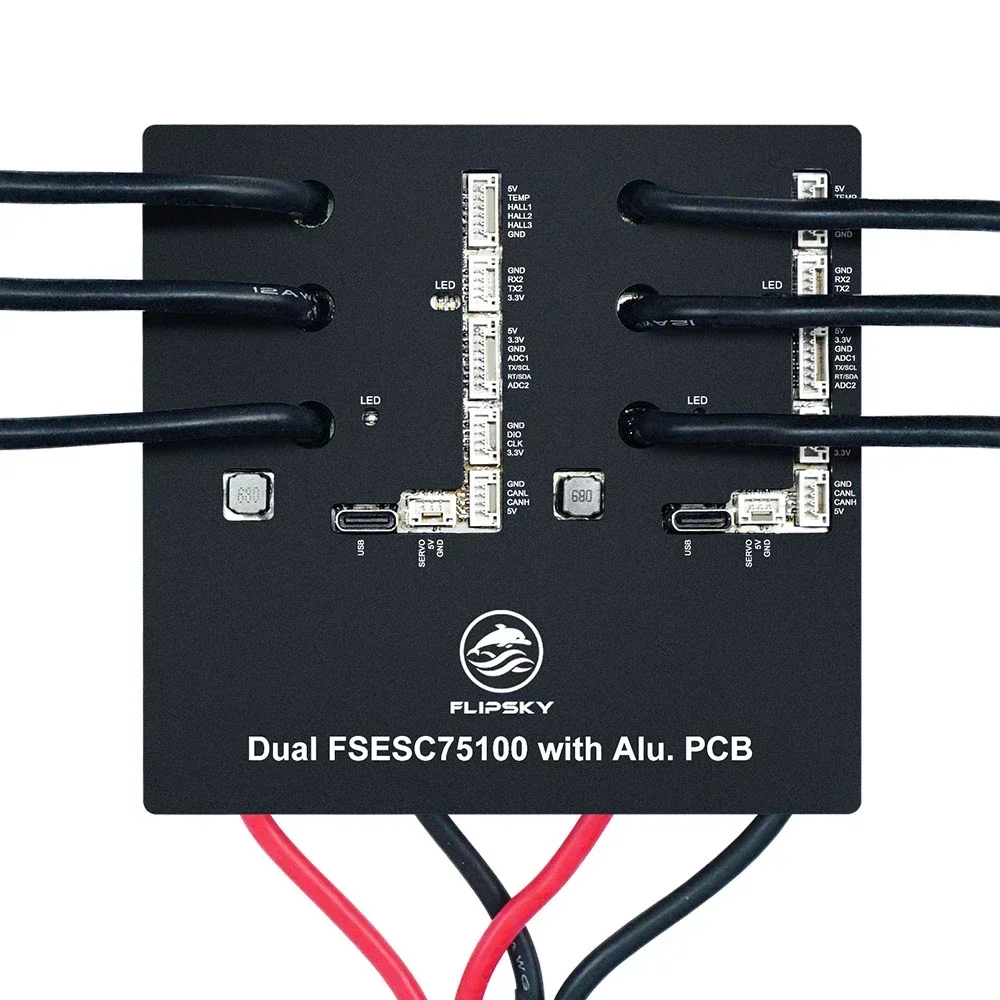 

Flipsky Dual 75100 — с алюминиевой печатной платой на основе VESC