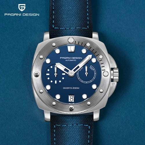 Imagen 2 del producto Relojes PAGANI DESIGN para hombre, nuevo reloj mecánico automático para buzo, reloj deportivo de acero inoxidable con zafiro de 20 barras, relojes Masculino