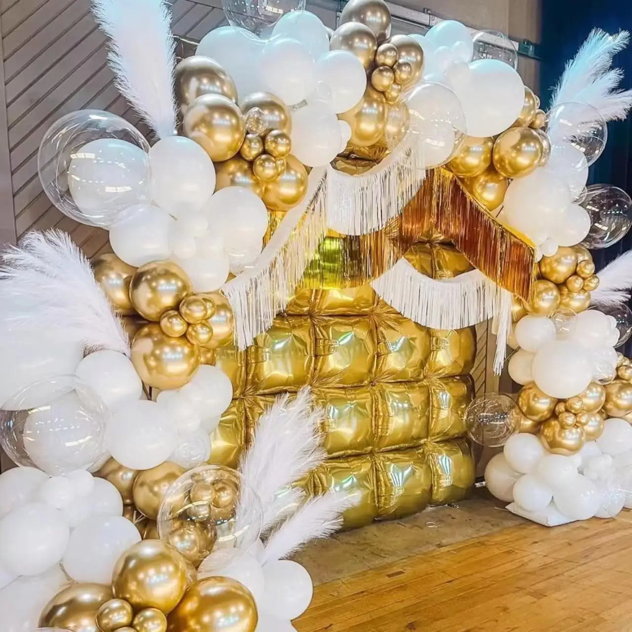 25 Stück doppelseitige quadratische Aluminiumfolien-Ballonwände für Jahrestag, Hochzeit, Jahreszeit, Valentinstag, Geburtstag, Party – Detail 2