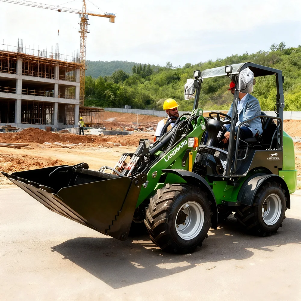 

Free Shipping W1160 Compact Wheel Loader CE Euro 5 Kubota Engine All Terrain Transport Loader 4x4 Articulated Loader Customized