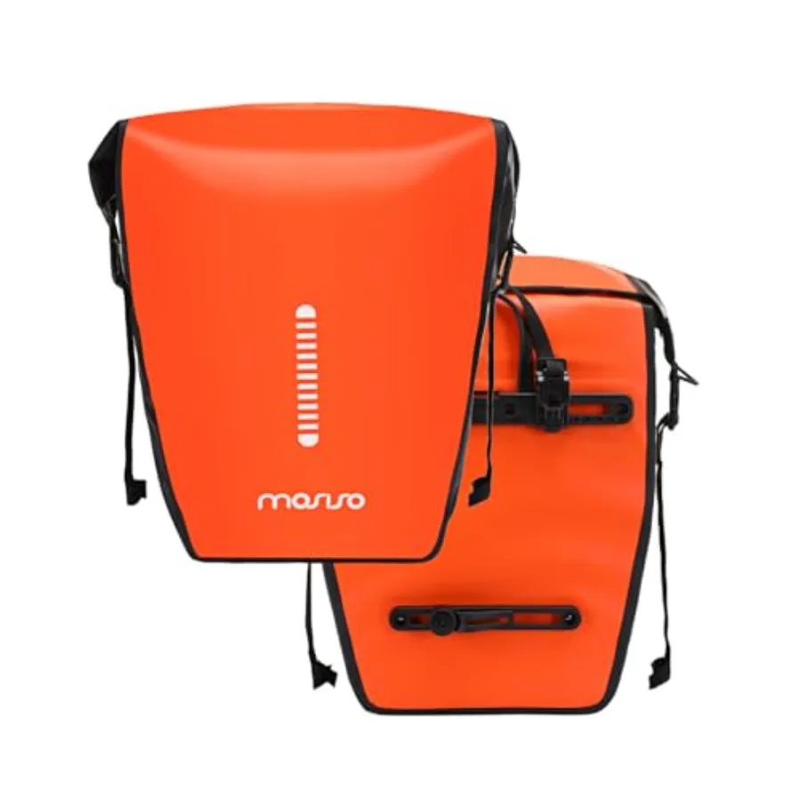 

18L Bike Panniers 2 Pack Waterproof Large Capacity Bicycle Panniers Bike Shoulder Bag Rear Rack Luggage Trunk Bag with Reflecti
