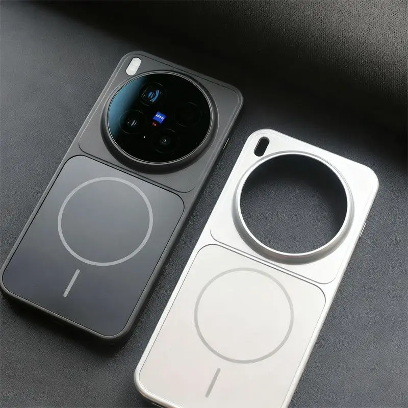 For OPPO Find X9 X9Pro Magnetic Phone Case For Vivo X300 Pro Matte Textured PC Covers For VIVO x300 Pro Shockproof Bumper Fundas