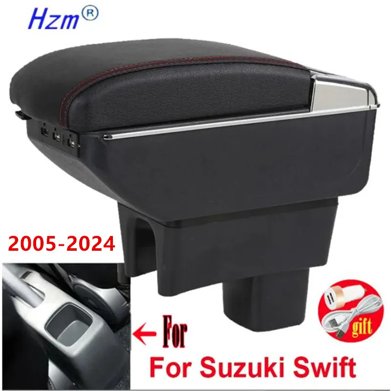 For Suzuki Swift 2005-2024 Armrest Box For Suzuki Swift Car Armrest storage Box Interior details Retrofit parts Car Accessories