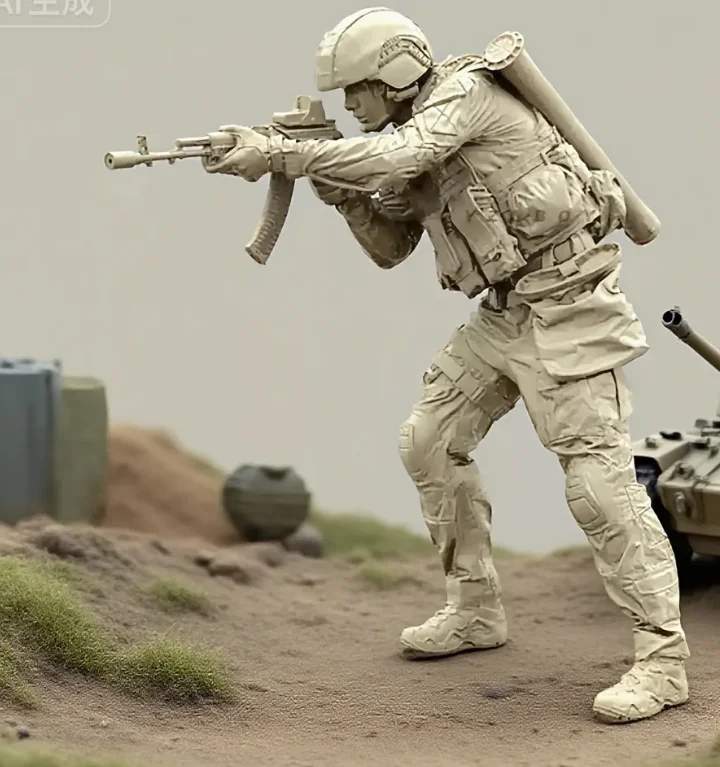 

Наборы солдат из смолы 1/35, бесцветные и самособранные A-2180