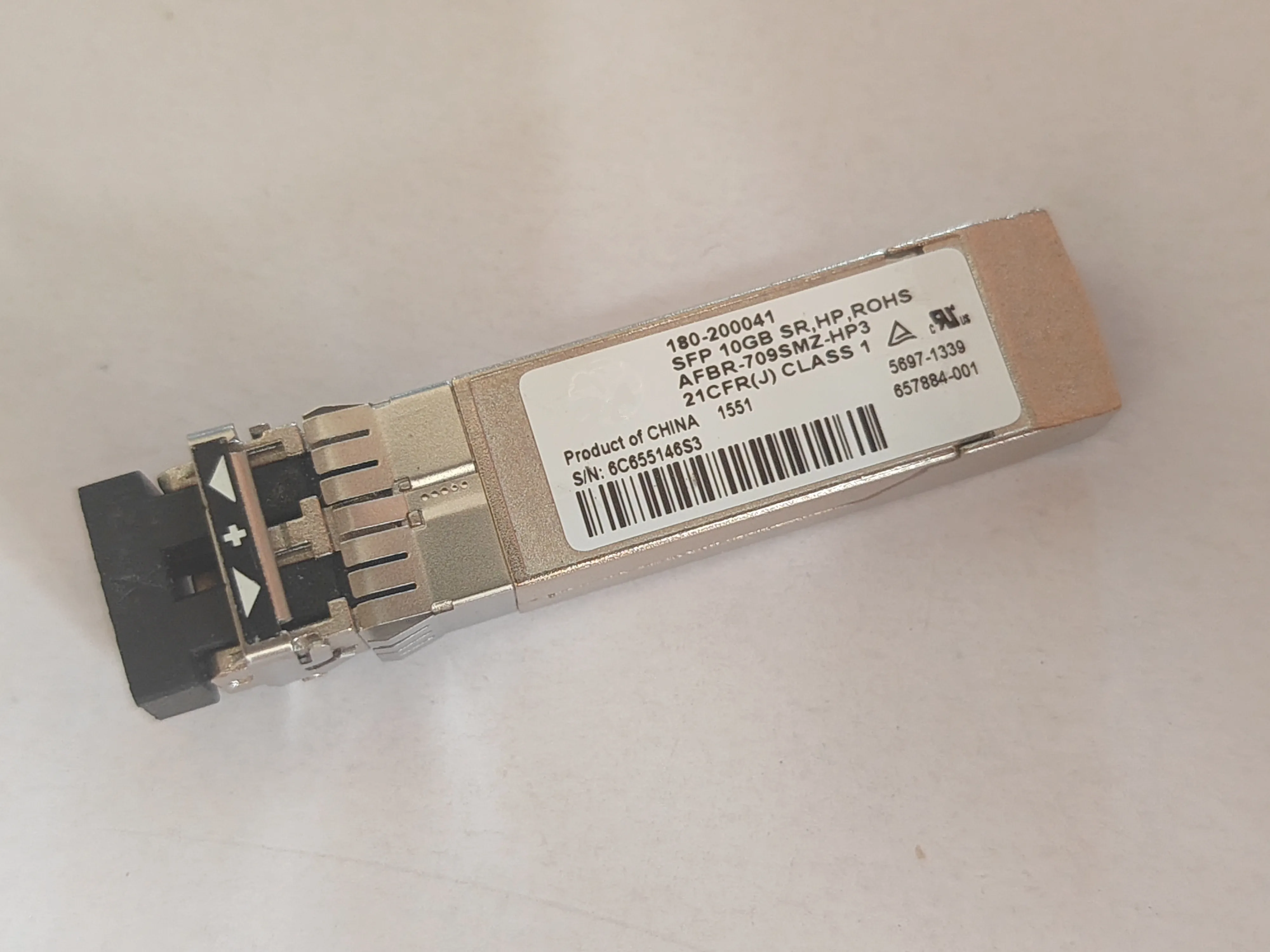 180-200041 SFP 10GB SR AFBR-709SMZ-HP3 657884-001 5697-1339 10G Optical Transceiver