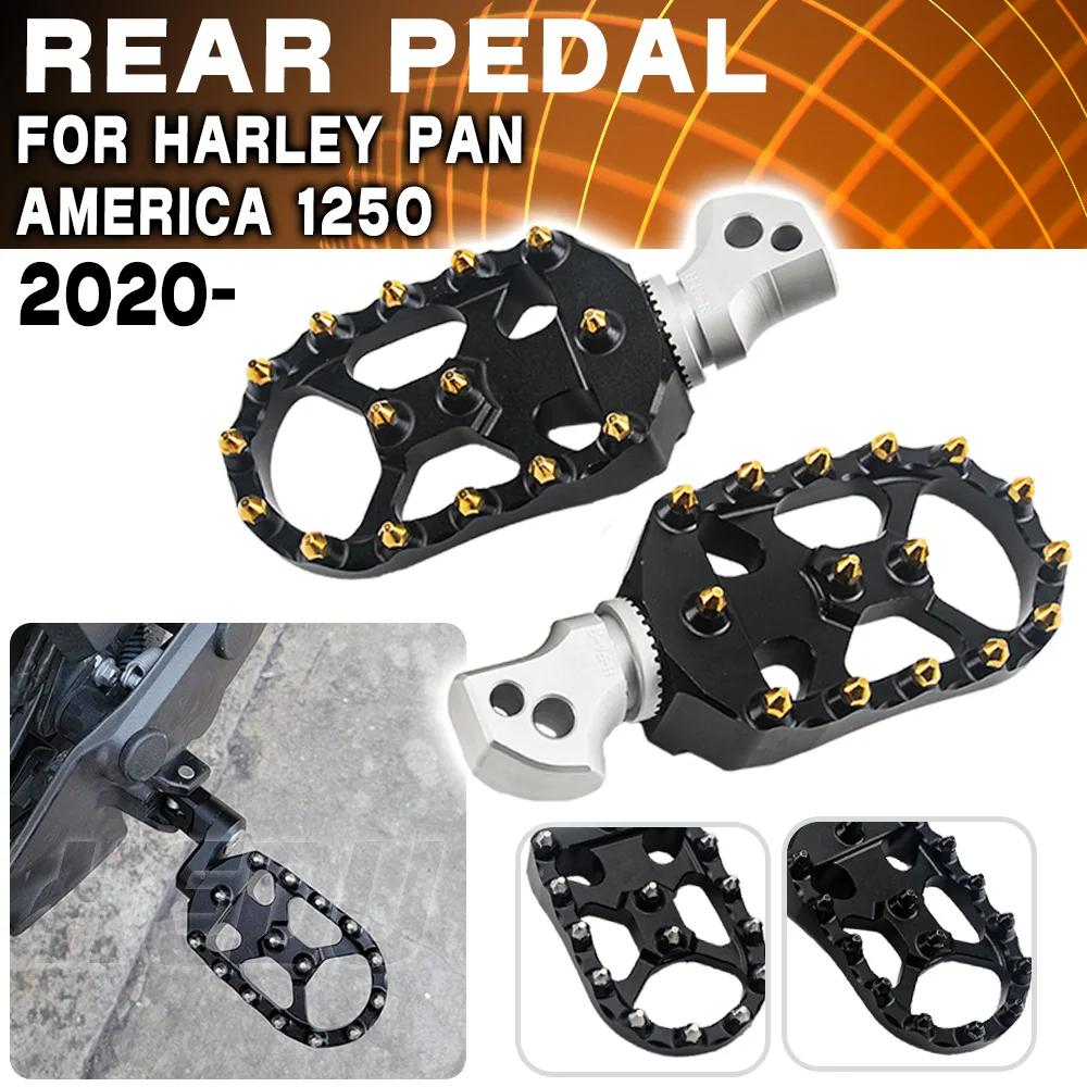 

1 пара задних подножек для HARLEY PAN AMERICA 1250 1250 Special 2020-подставки для ног мотоцикла, вращающиеся регулируемые подножки для пассажира
