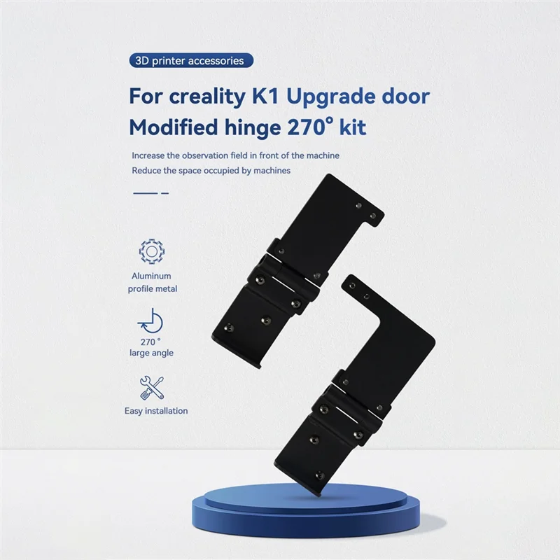 

Модернизированная дверная петля 270. ° Комплект аксессуаров для 3D-принтеров Creality K1 для простой установки Creality K1