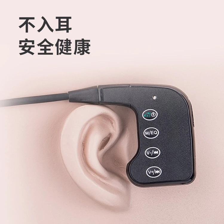 Open water training bone conduction earphones receive wireless in real time