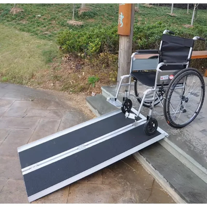 Hot-selling waterproof and durable portable ramp threshold aluminum folding ramp wheelchair for disabled persons