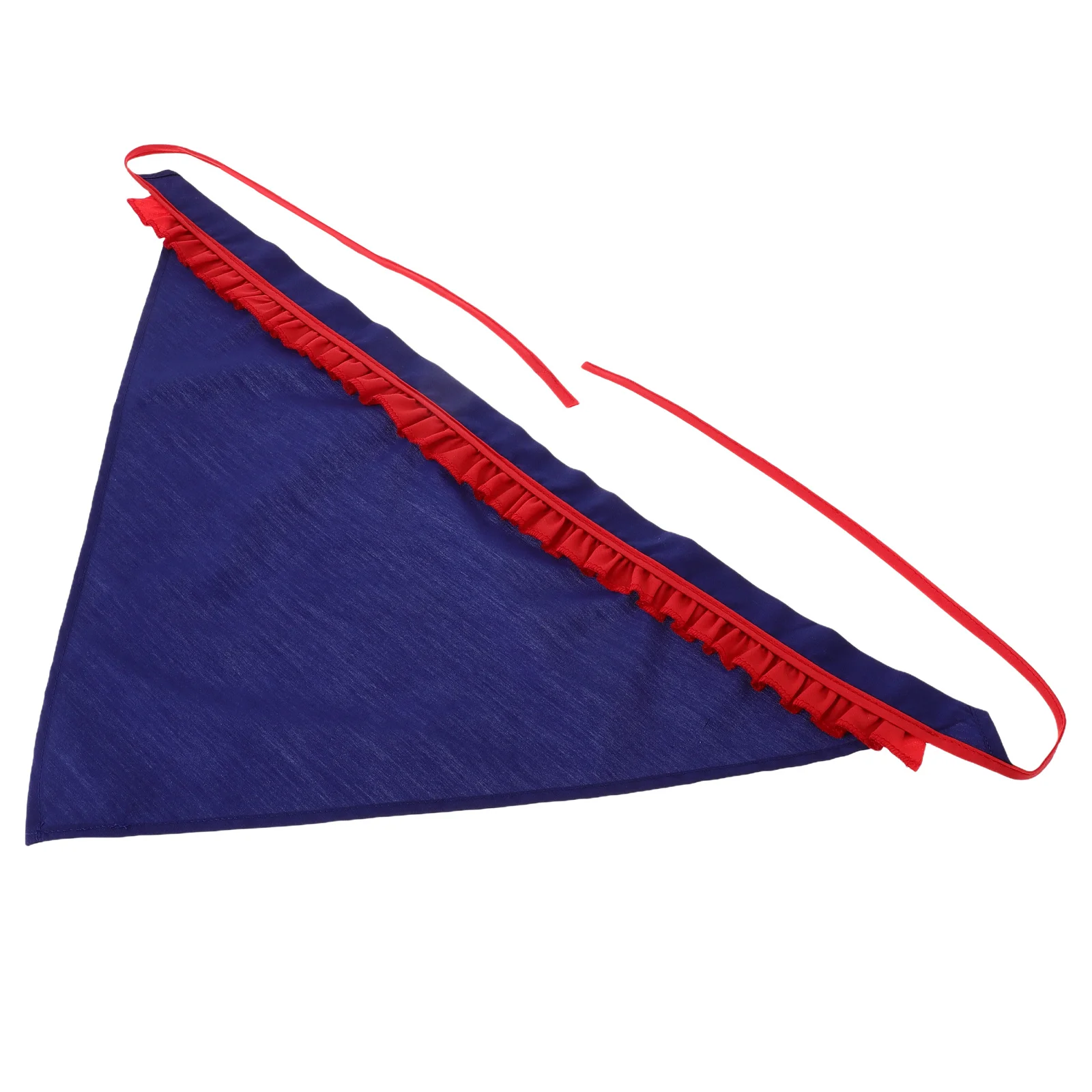 

Korean Style Triangular Kitchen Headscarf Lace Trim Tie Back Soft Comfortable Chef Bandana Hair Wrap for Baking Waitress Hair