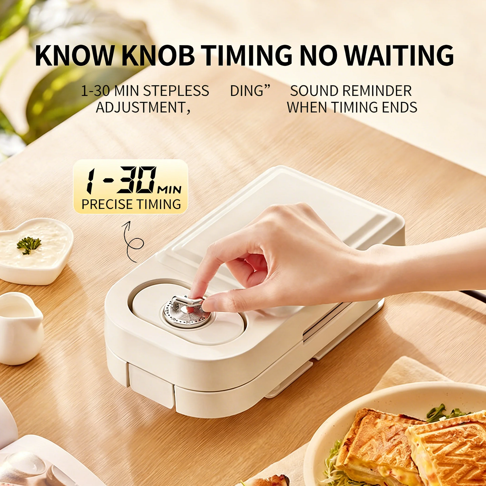 

Edge Press Тостовый гриль Новая вафельница Многофункциональная машина для сэндвичей и завтрака