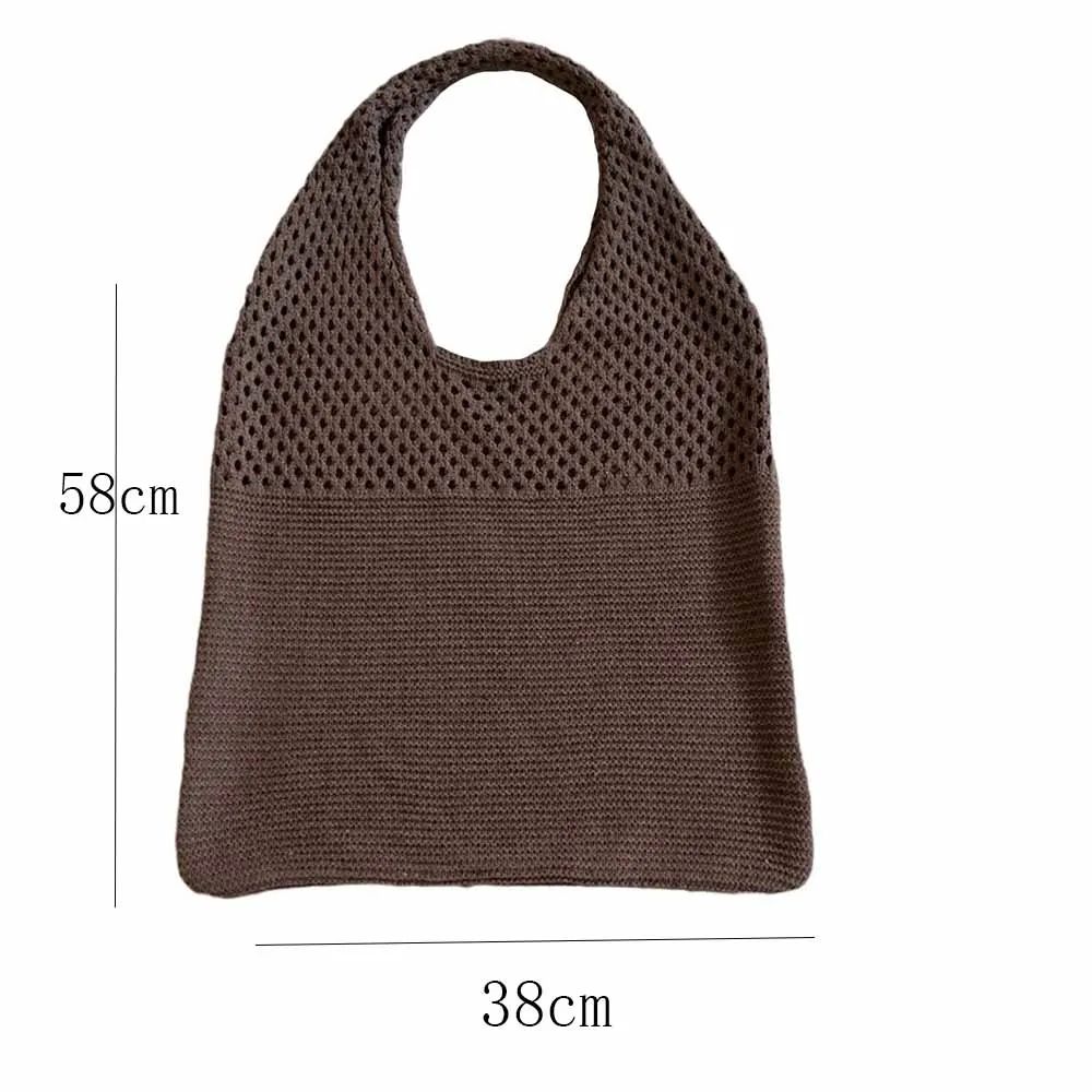 Personalized Custom Retro Hollow Woven Underarm Shoulder Bag, Large Capacity Shopping Handbag, Women's Summer Beach Travel Bag