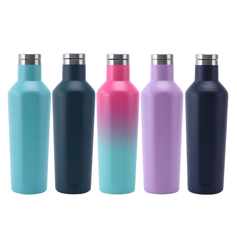 Stainless Steel Sports Insulated Cup Fashionable Red Wine Bottle Creative Gift Water Cup