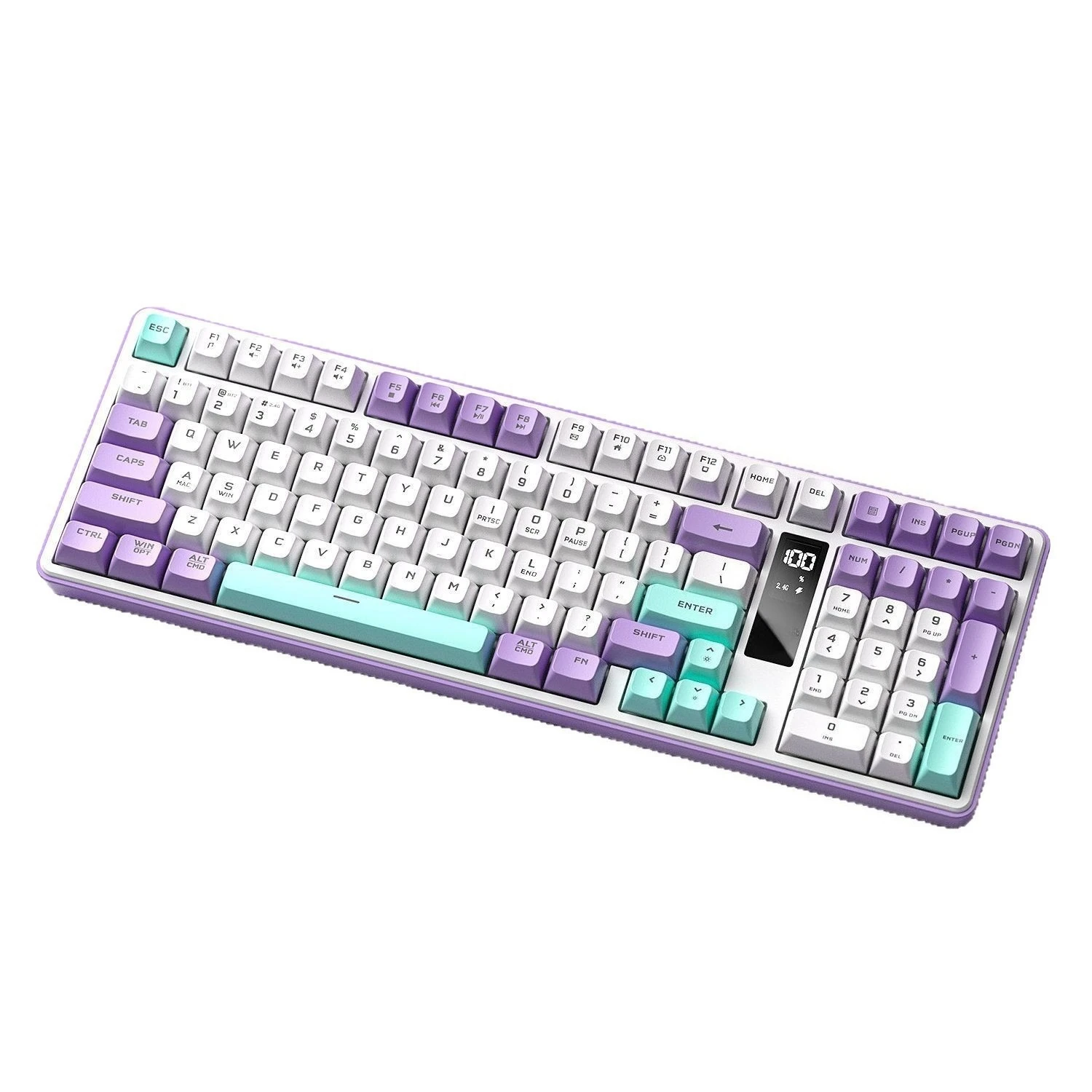 Wireless three-mode keyboard Bluetooth mechanical feel e-sports game computer office