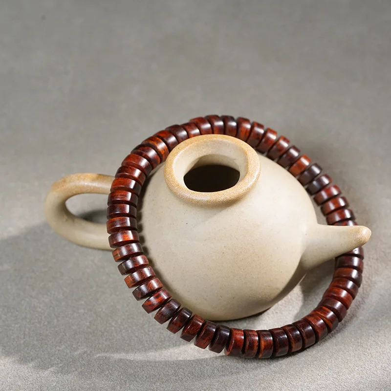 

Hainan Yellow Pear Wood Bracelet Loach Back Pieces Beads Play Buddha Beads Men's and Women's Prayer Rosary Beads