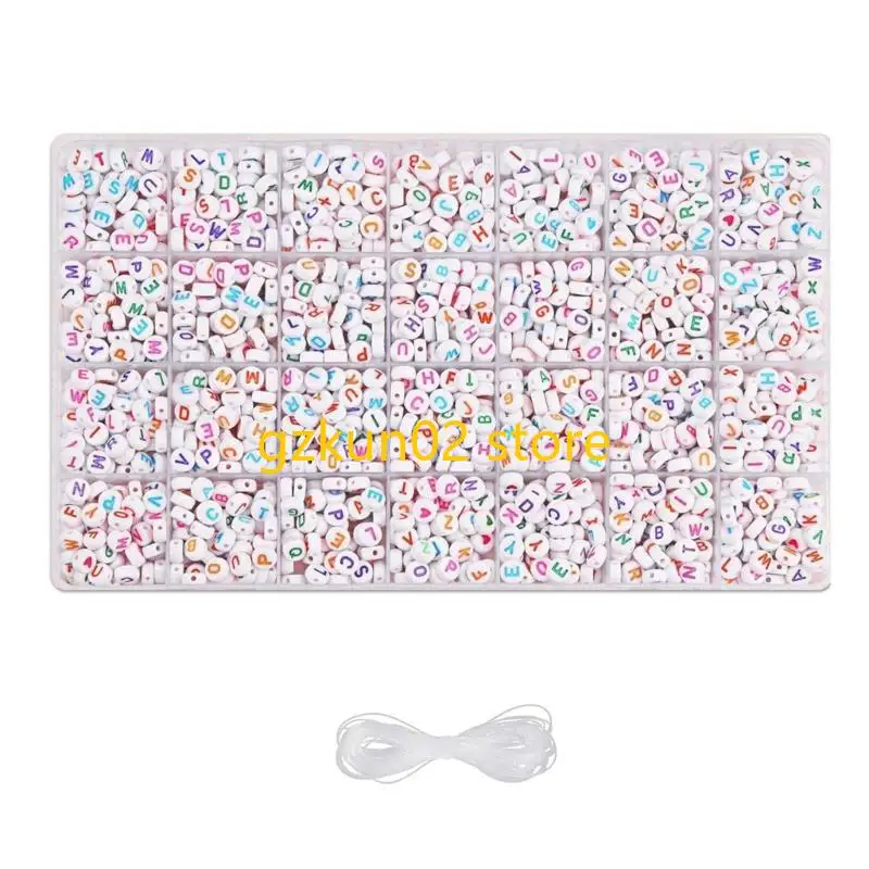 

KXRB 1850 Count Letter Beads Set for Personalize Craft and Jewelry Creation