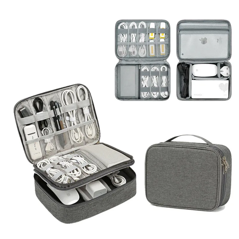 Large Capacity Cable Storage Bag Portable WaterProof Digital