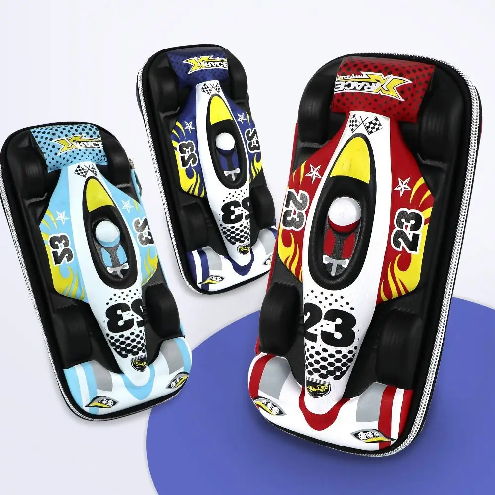 Durable 3D Stationery Box 3-Layers Stereo Racing Car Pencil Bag Boy Gift Multi-function Pencil Case Adults