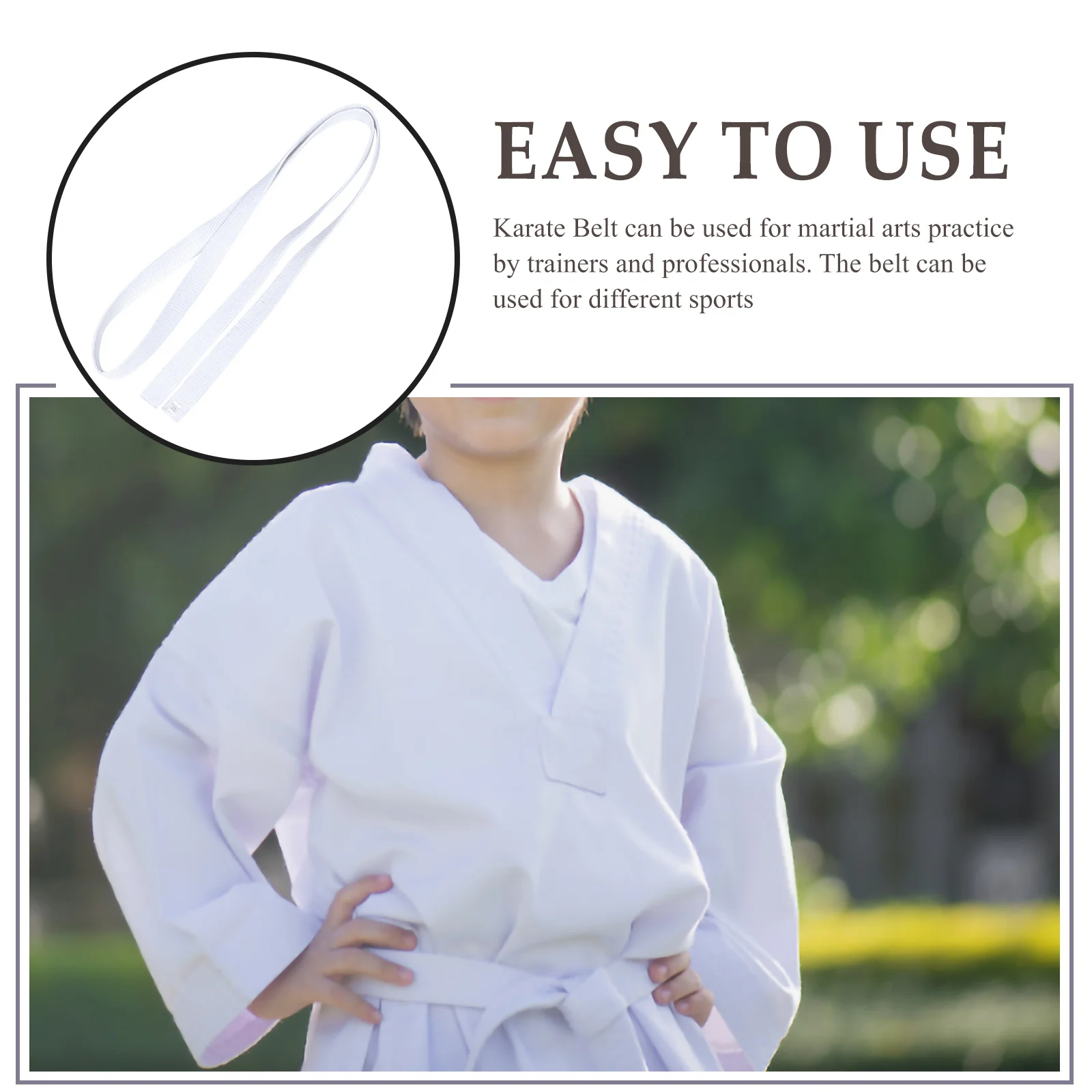 

1pc Taekwondo Karate Waist Belt Premium Martial Arts Training Gear For Men Women Lightweight Uniform Belt Judo Waist Wrap