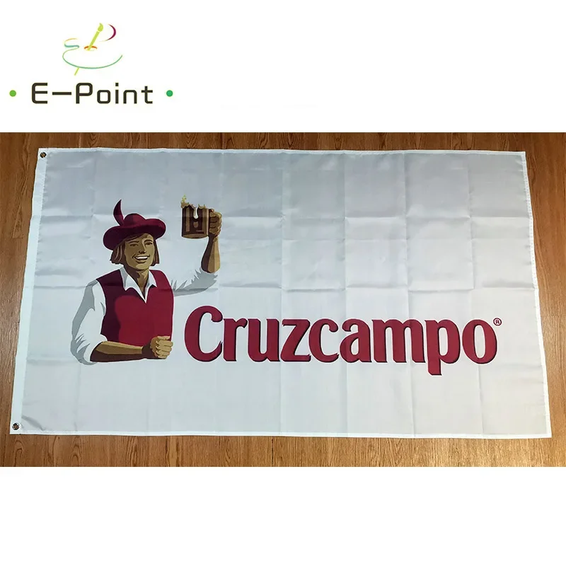 

Пивной флаг Cruzcampo 3 фута * 5 футов (90*150 см), размер, рождественские украшения для дома, флаг, баннер, домашний и уличный декор BER113
