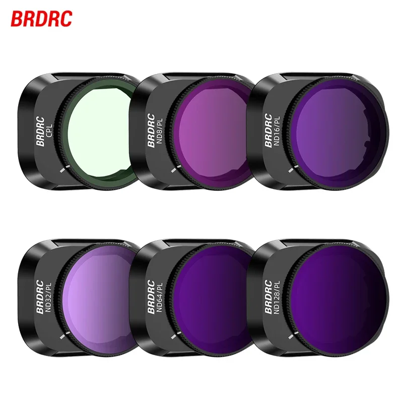 BRDRC Lens Filter for DJI Mini 4 Pro UV CPL Set ND8 16 32 64 NDPL Camera Filter Waterproof Optical Glass Accessory