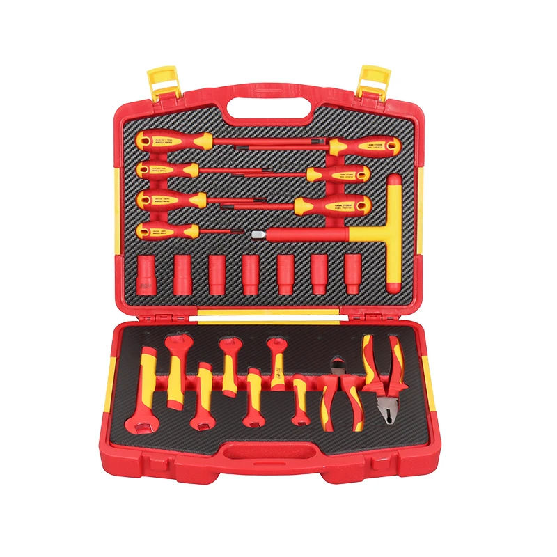 24PCS High Quality TC-24 OEM 3-Year Warranty Multifunctional Insulated Hand Tool Set VDE Insulated Electrical Tools