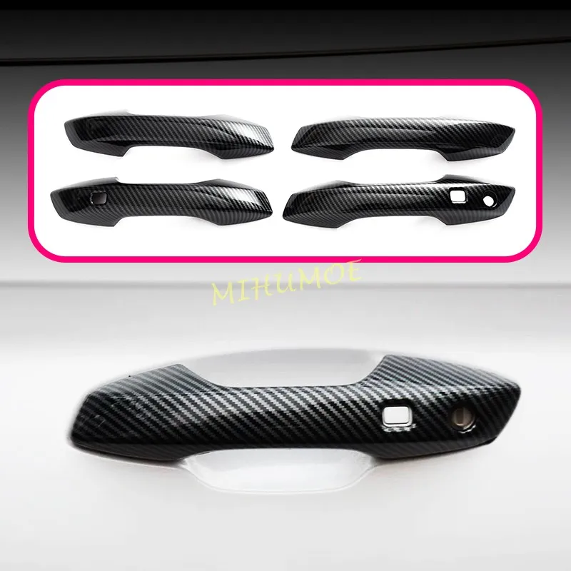 For BYD Seal U Sealion 6 Song Plus 2024 2025 2026 Carbon Fiber Style Car Exterior Door Handle Strip Cover Trims Accessories