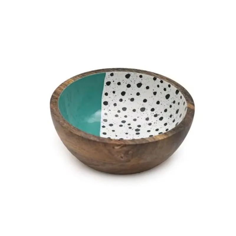 

Unique design, attractive appearance, classic enamel wood environmental protection bowl, safe, convenient and durable