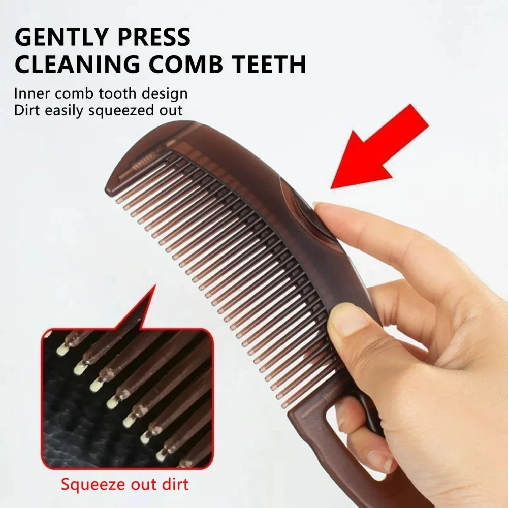 Dandruff Removal Hair Combs Self-Cleaning Scalp Massage Brush Detangling Hair Brushes Anti-Static Energy Combs Styling Tools