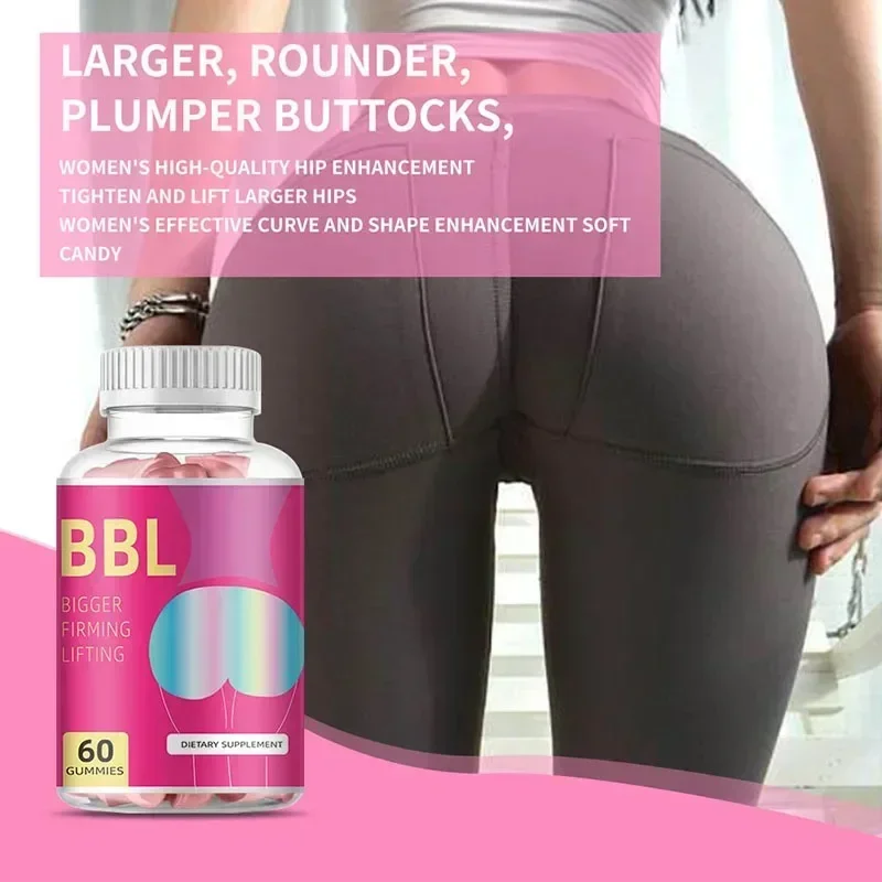 

1 bottle of BBL buttock lifting gummies to enhance immunity promote dietary fiber tighten and lift buttocks health food