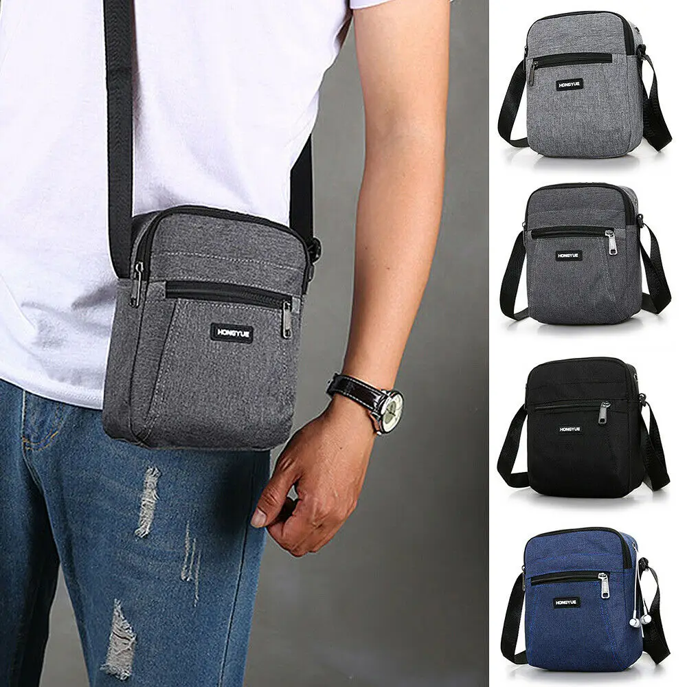 New Men\'S Messenger Bag Fashion Simple Waterproof Crossbody Shoulder Travel Work Utility Bags For Work Business Satchel Purse