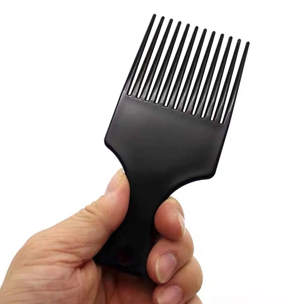 Afro Pick Comb For African American Hair Wide Tooth Detangle Styling Comb For Curly Kinky Wig Braiding Hairdressing Tool