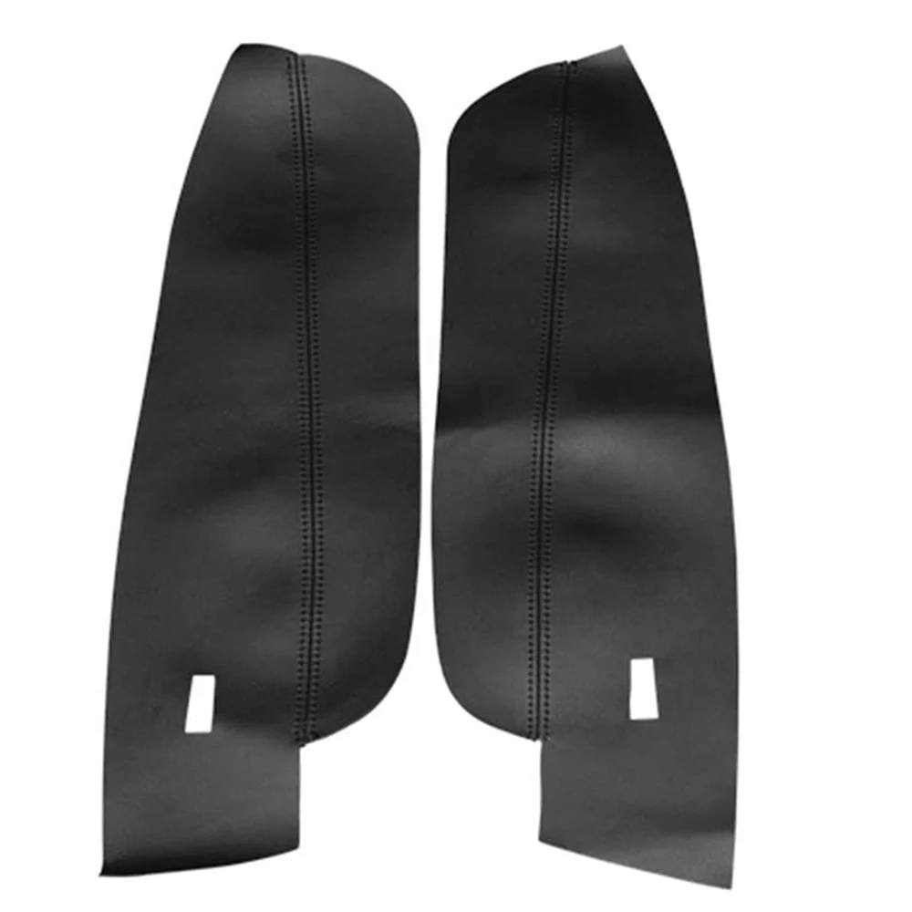 

A73Q-4Pcs Microfiber Leather Interior Door Handle Armrest Panel Cover Protective Trim For Tiguan 2017 2018 2019