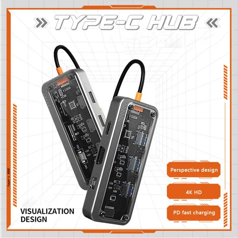 Docking Station 117.00g Multi-interface Expansion Independent Audio Port Efficient Small Gigabit Expansion Dock C-type Multihub