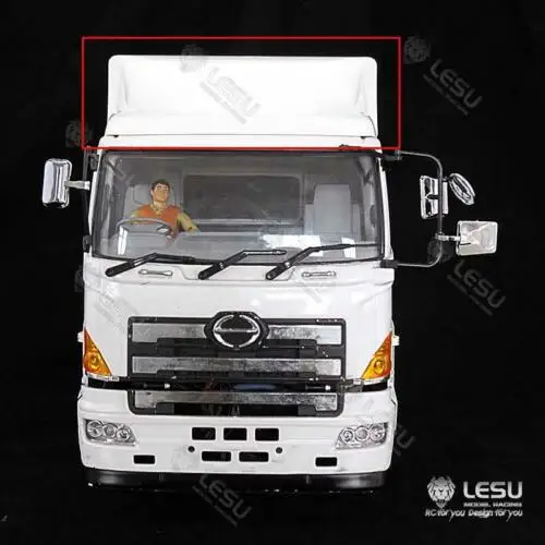 LESU RC Plastic Cabin Roof for Remote Control 1/14 Tractor Truck Trailer Flatbed DIY Model Parts TH16521