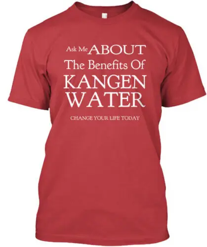 Ask Me About Kangen Water T-Shirt Made in the USA Size S to 5XL