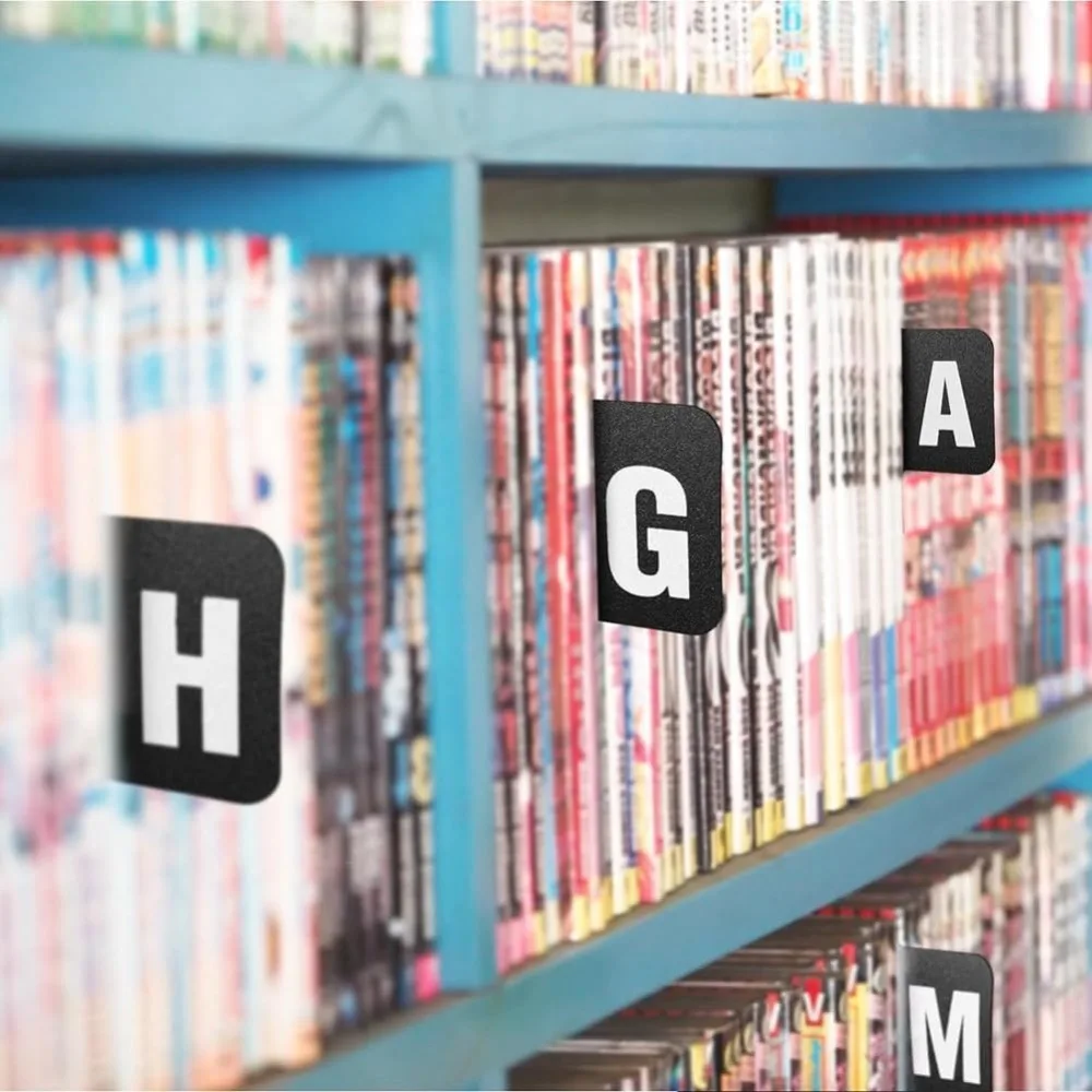 26 قطعة فواصل تسجيلات الفينيل DVD فواصل أبجدية A-Z فواصل أبجدية منظم تسجيلات الفينيل مع الأبجدية