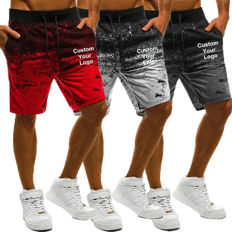 Pantalones cortos personalizados con tu logotipo para hombre, Shorts de moda de alta calidad, informales, para Fitness, con estampado de camuflaje