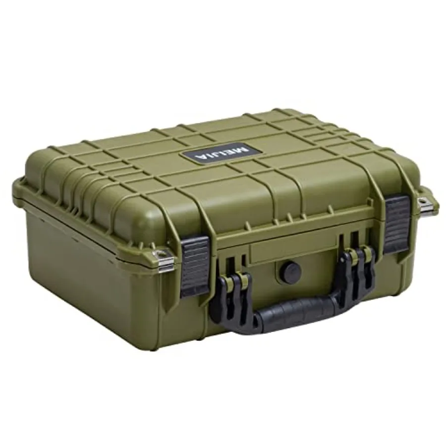 

MEIJIA Portable All Weather Waterproof Camera Case With FoamFit Use of Drones Camera Equipments Pistols 15.98x12.99x6.85inches