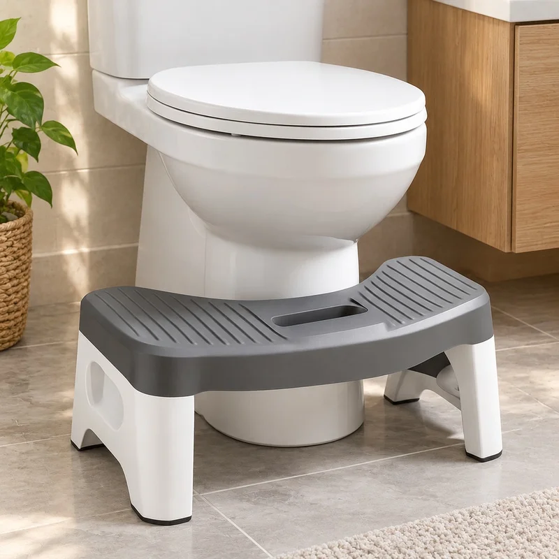 Adjustable Toilet Squat Stool for Comfortable Squatting Posture, Ideal for All Ages Including Pregnant Women