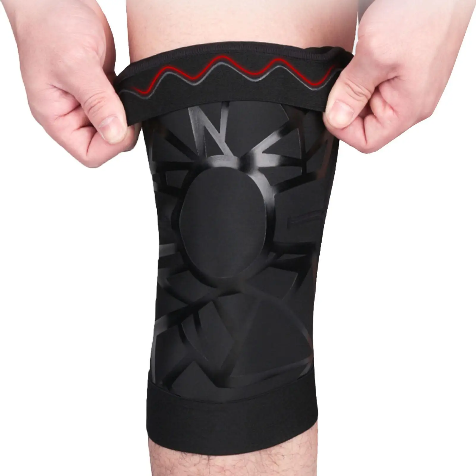 

Универсальные защитные приспособления для ног, наколенник, компрессионный наколенник, поддержка спортивного наколенника, комфортный коленный бандаж для фитнеса на весь день