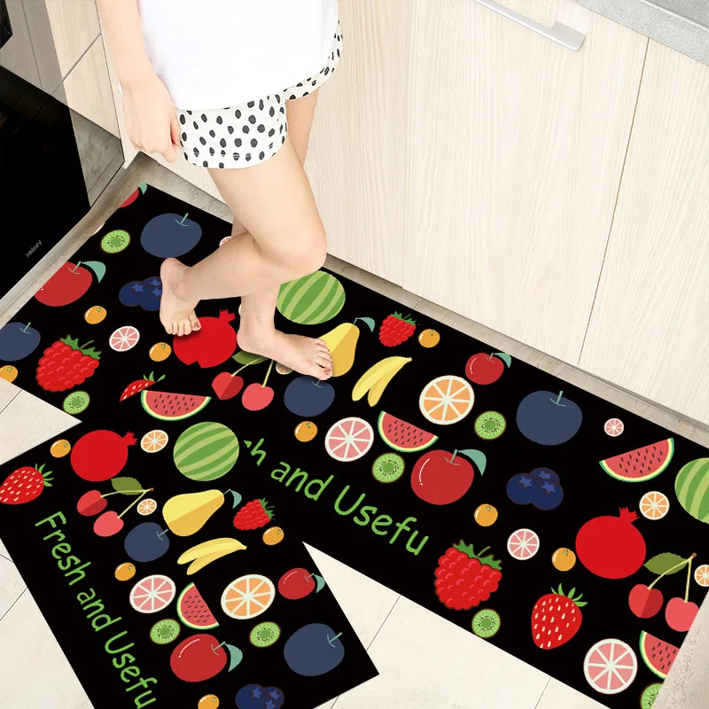 3D Print Kitchen Mat Floor Mats Baking Kitchenware Kitchen Bedroom Anti-slip Rug Carpet