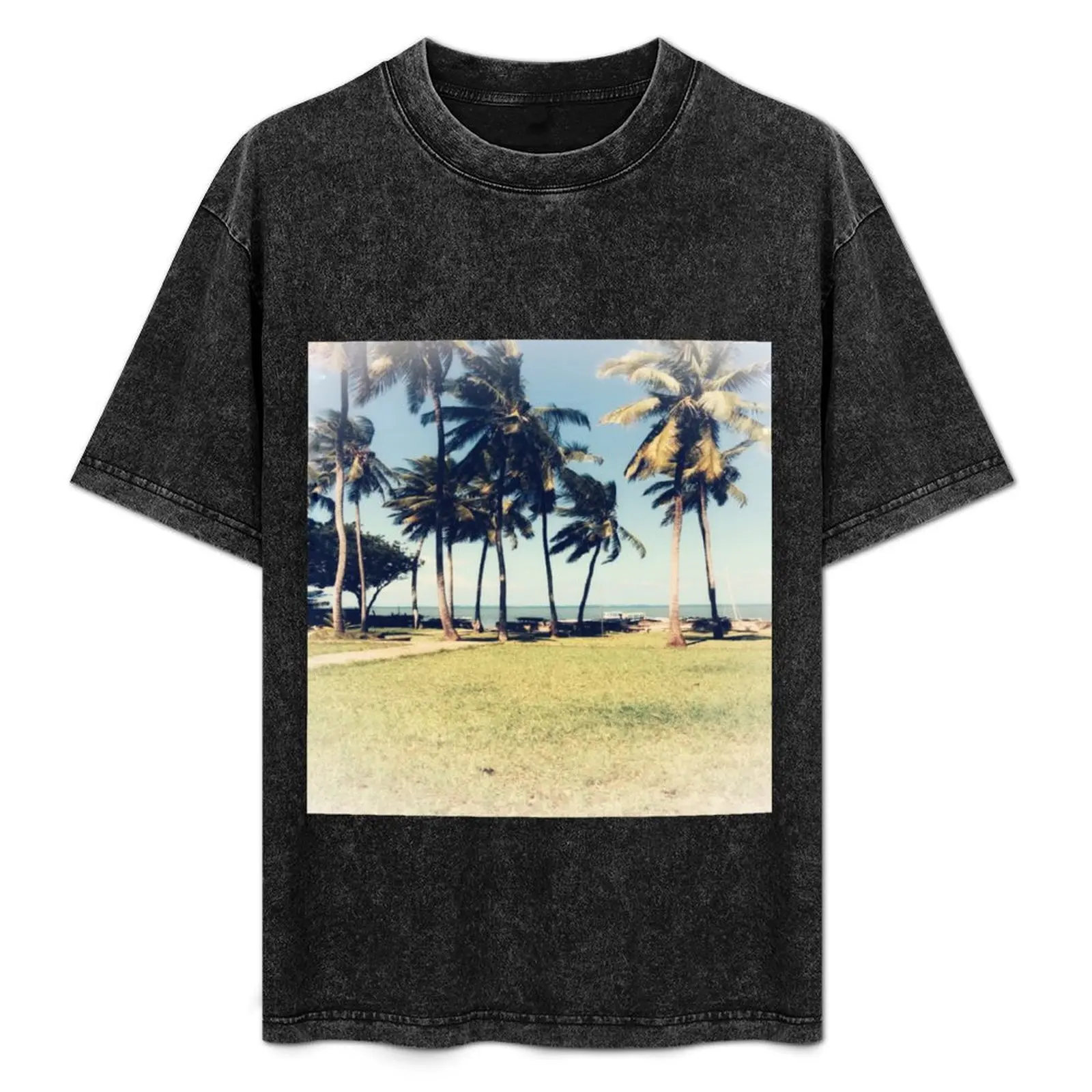 

Mombasa beach T-Shirt Classic Crew Neck Cotton T-Shirt