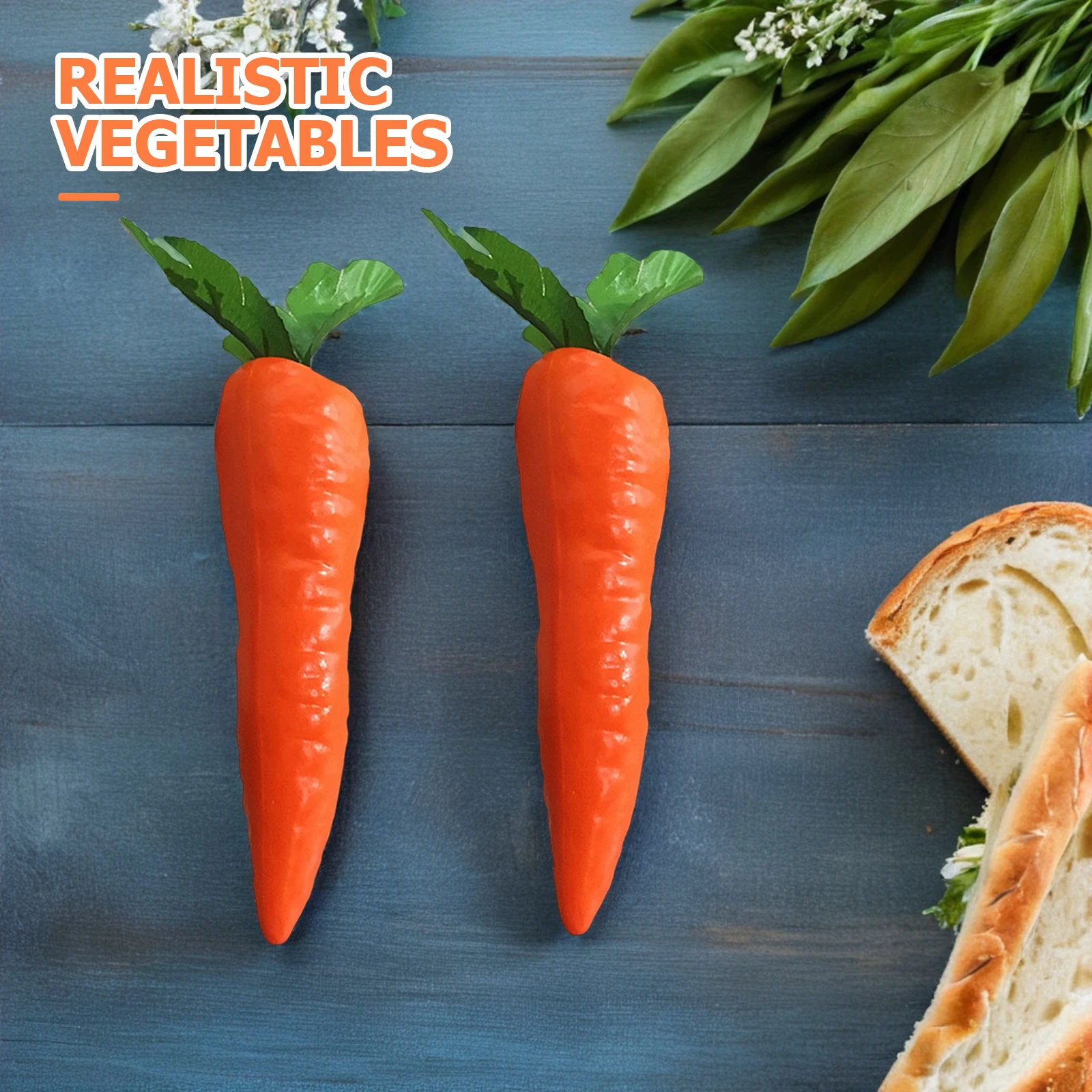 

4pcs Mini Carrots Simulation Carrot Props Ornament Artificial Vegetable Fake Carrot Model For Party Festival Easter Photo Prop